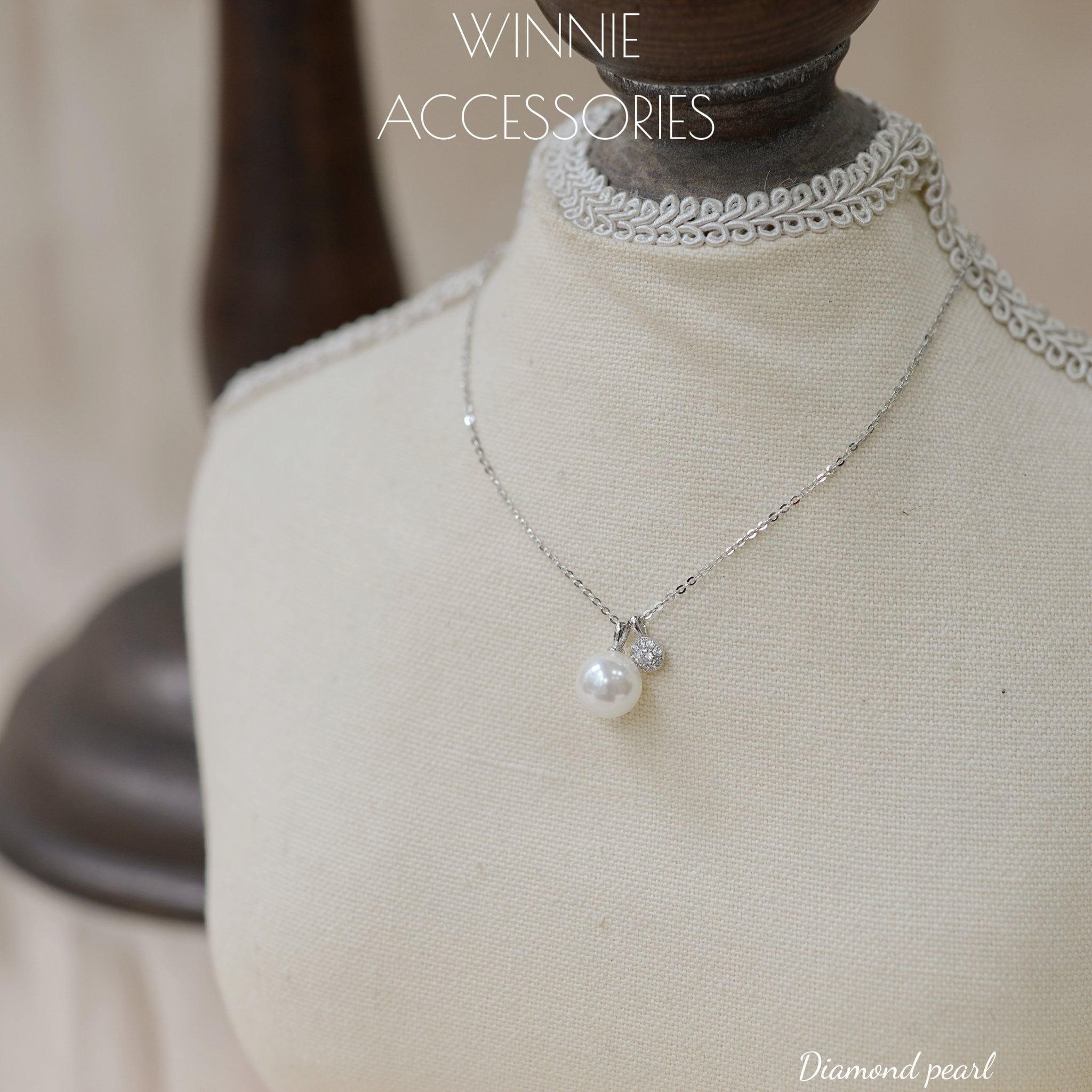  Dây chuyền Bạc S925 Diamond Pearl 