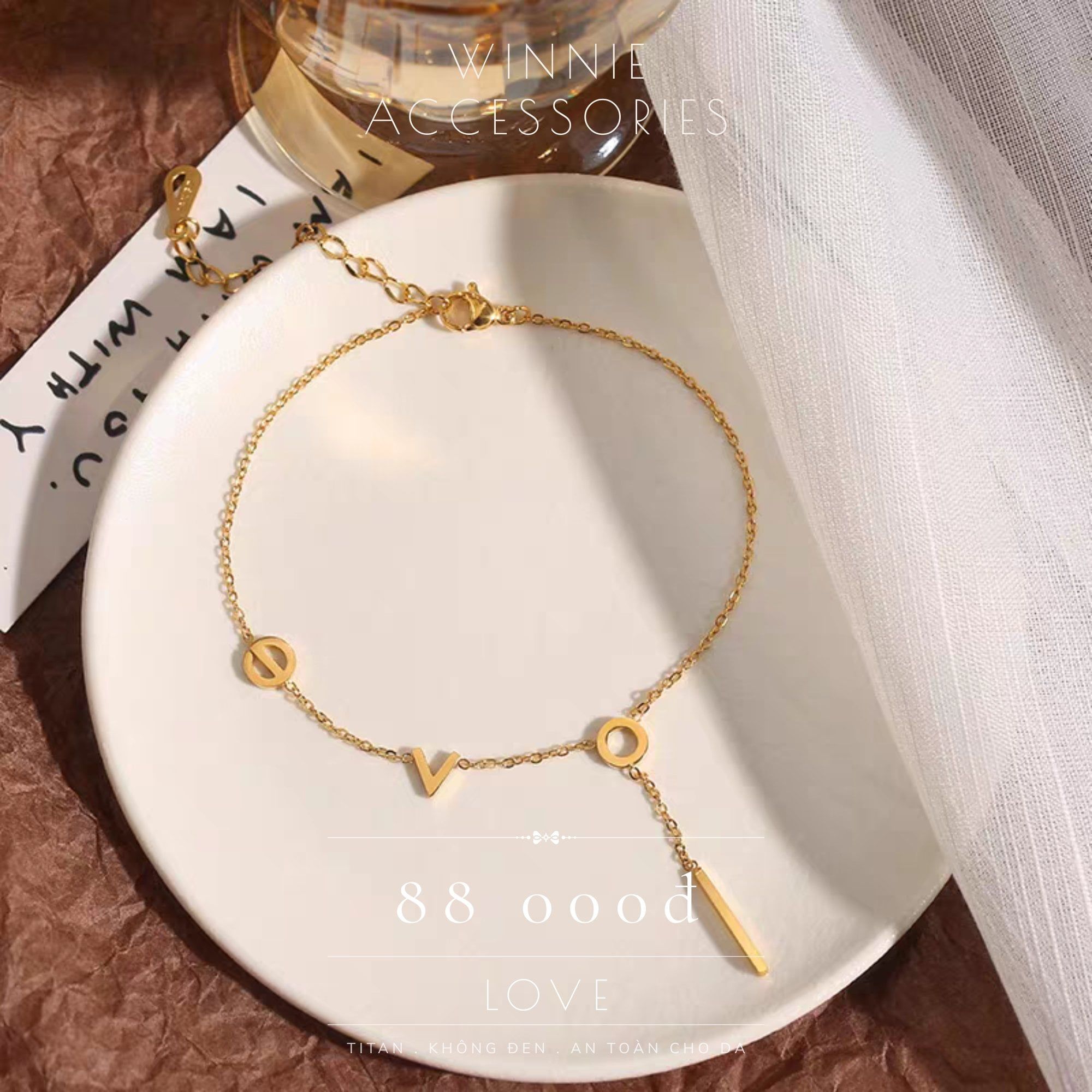  Lắc chân titan Love VG 