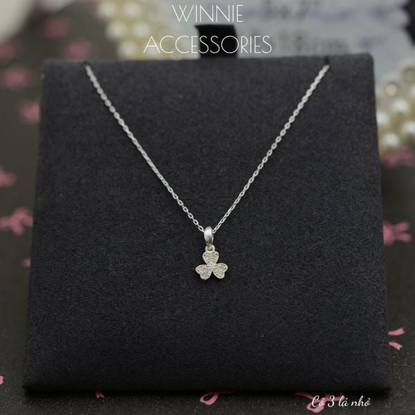  Dây chuyền bạc S925 Cỏ 3 lá nhỏ 