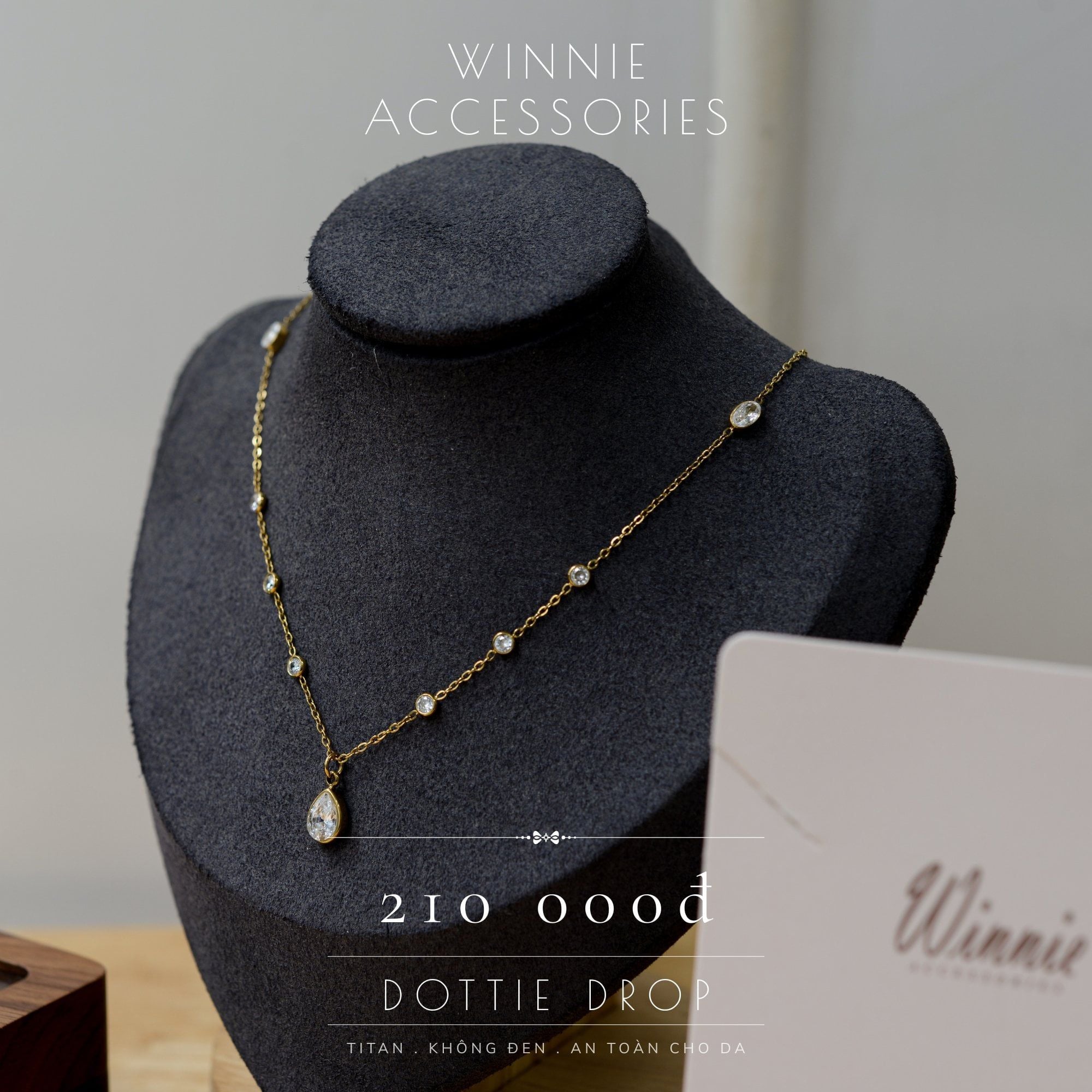  Dây chuyền Titan Dottie drop 