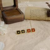  Hoa tai Titan Frame heart 