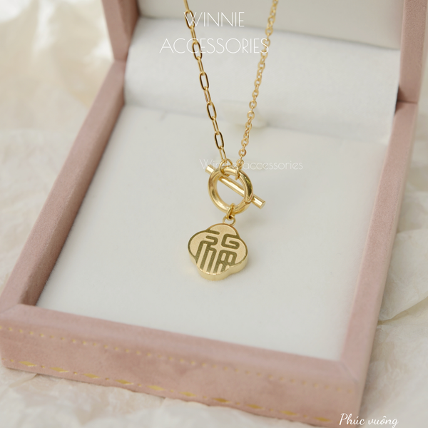  Dây chuyền Titan Phúc Vuông 