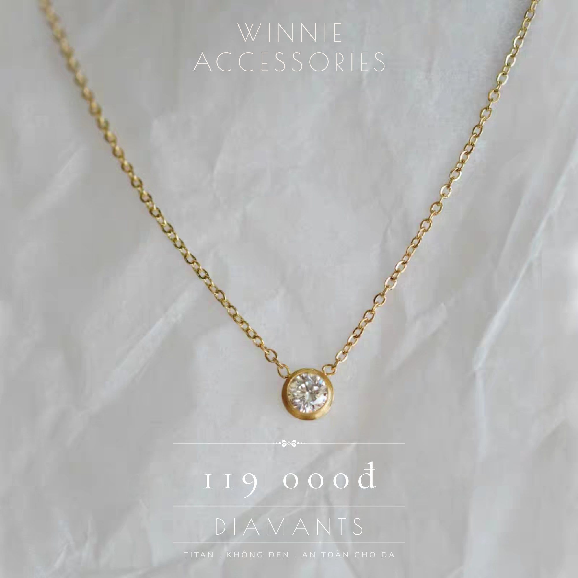  Dây chuyền Titan Diamants 
