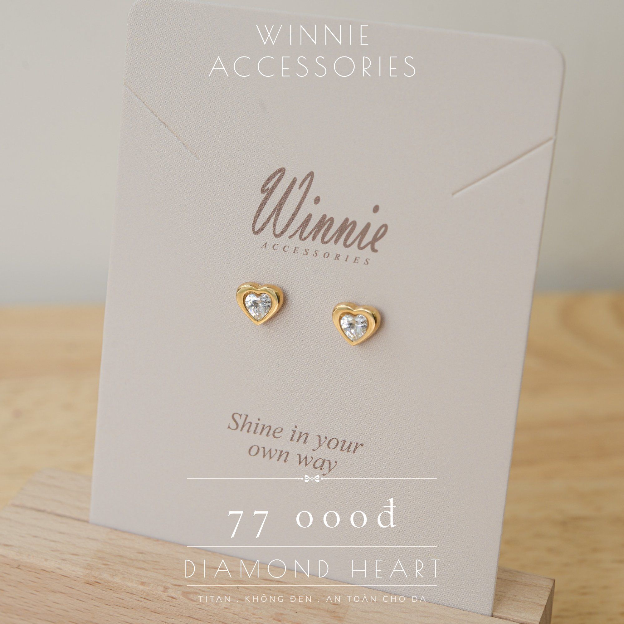  Hoa tai Titan Bi Diamond Heart 