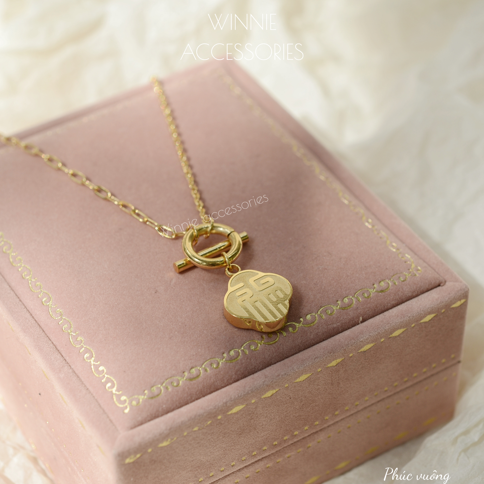  Dây chuyền Titan Phúc Vuông 