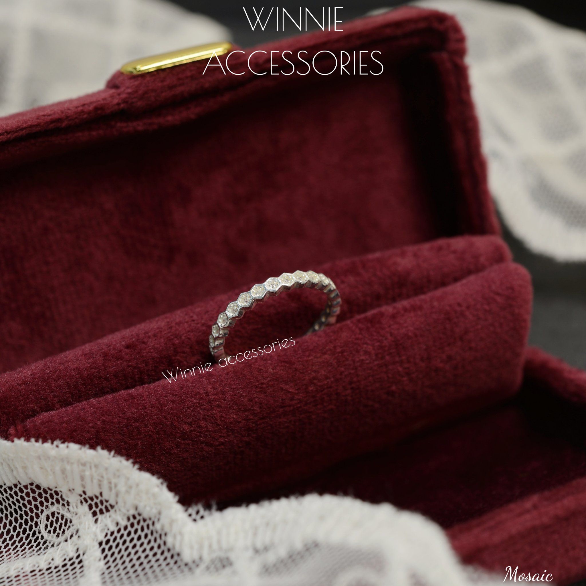  Nhẫn Bạc S925 Mosaic 