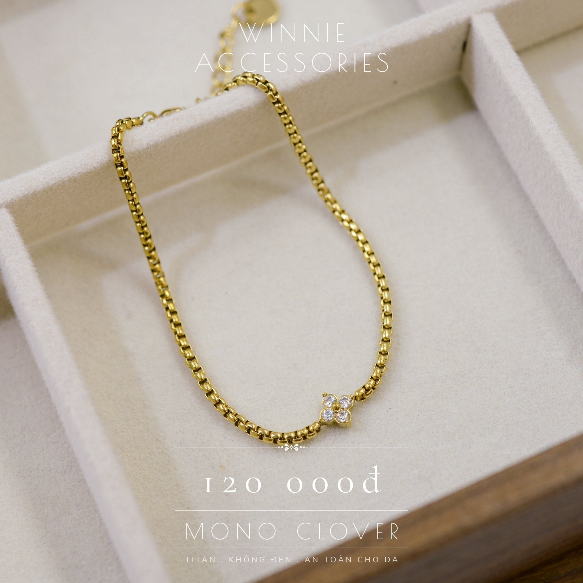  Lắc tay Titan Mono Clover 