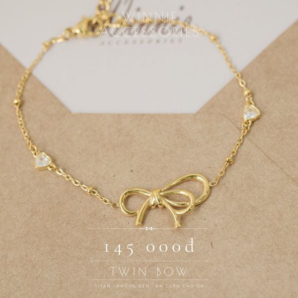  Lắc tay Titan Twin Bow 