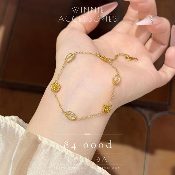  Lắc tay Titan Rosie đá VG 