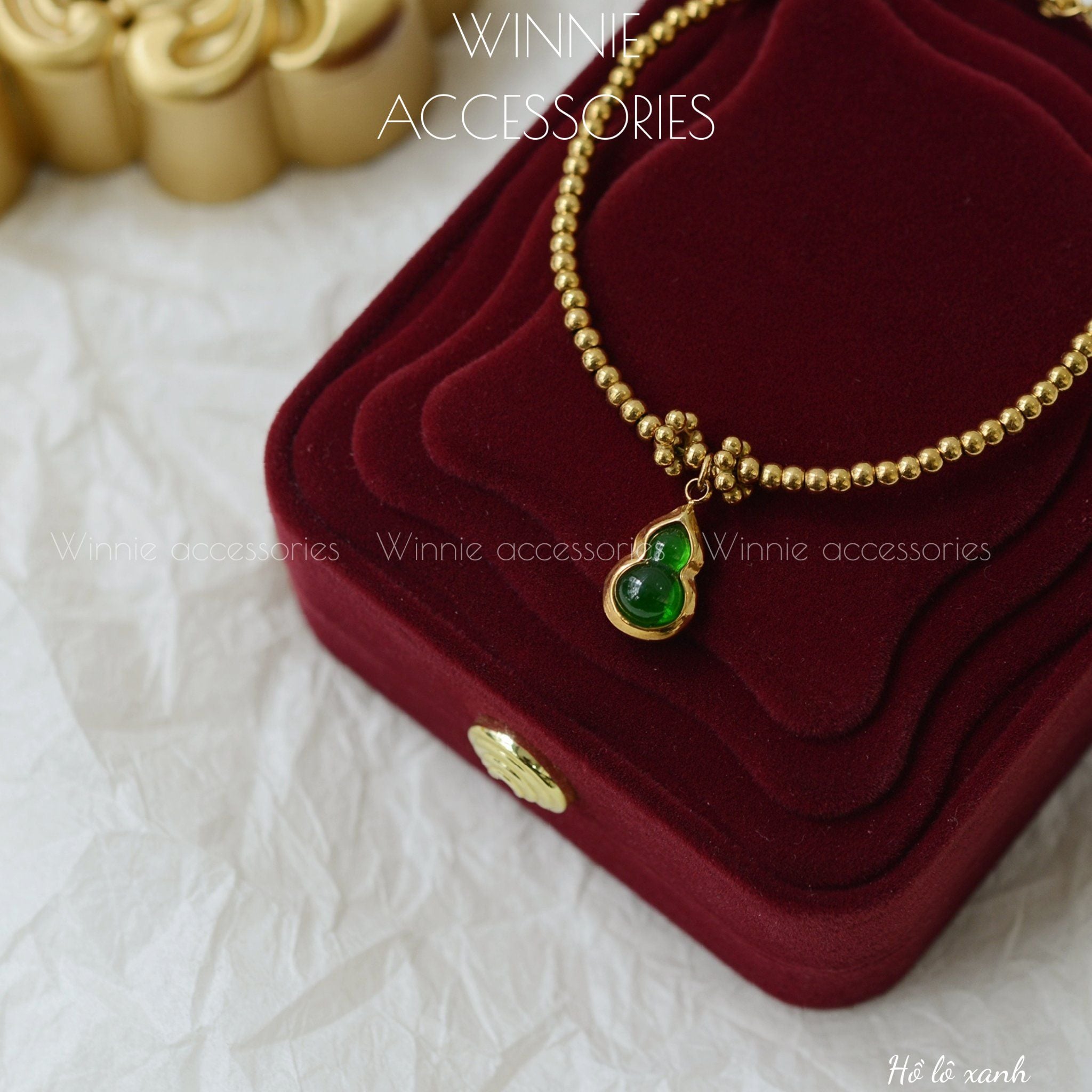  Lắc tay Titan Hồ lô xanh 