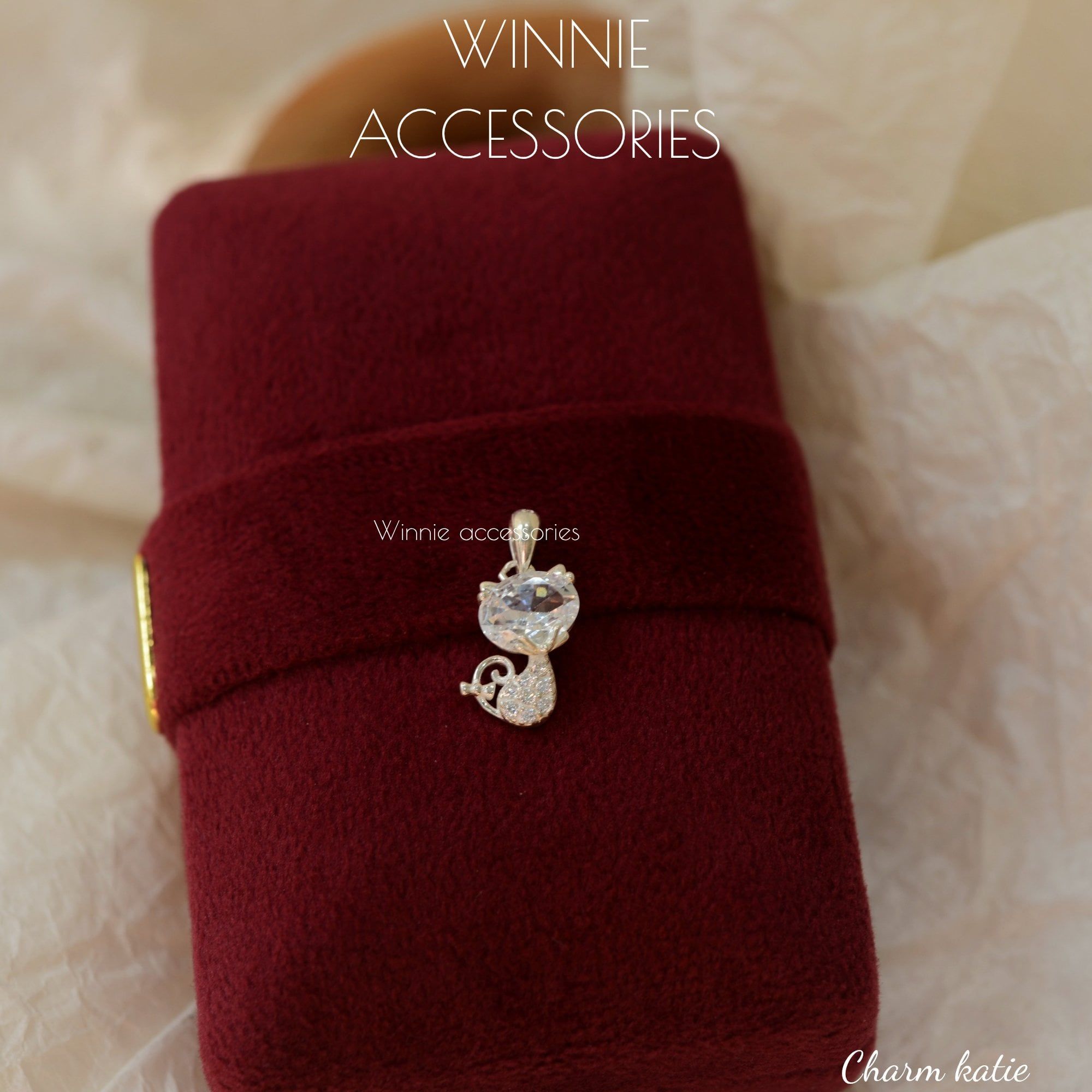  Charm Dây chuyền Bạc S925 Katie (Không kèm dây) 