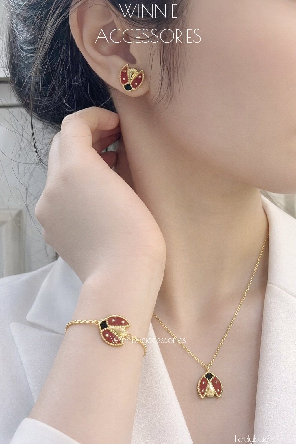  Dây chuyền titan Ladybug 