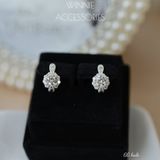  Hoa tai Bạc S925 GG Halo 