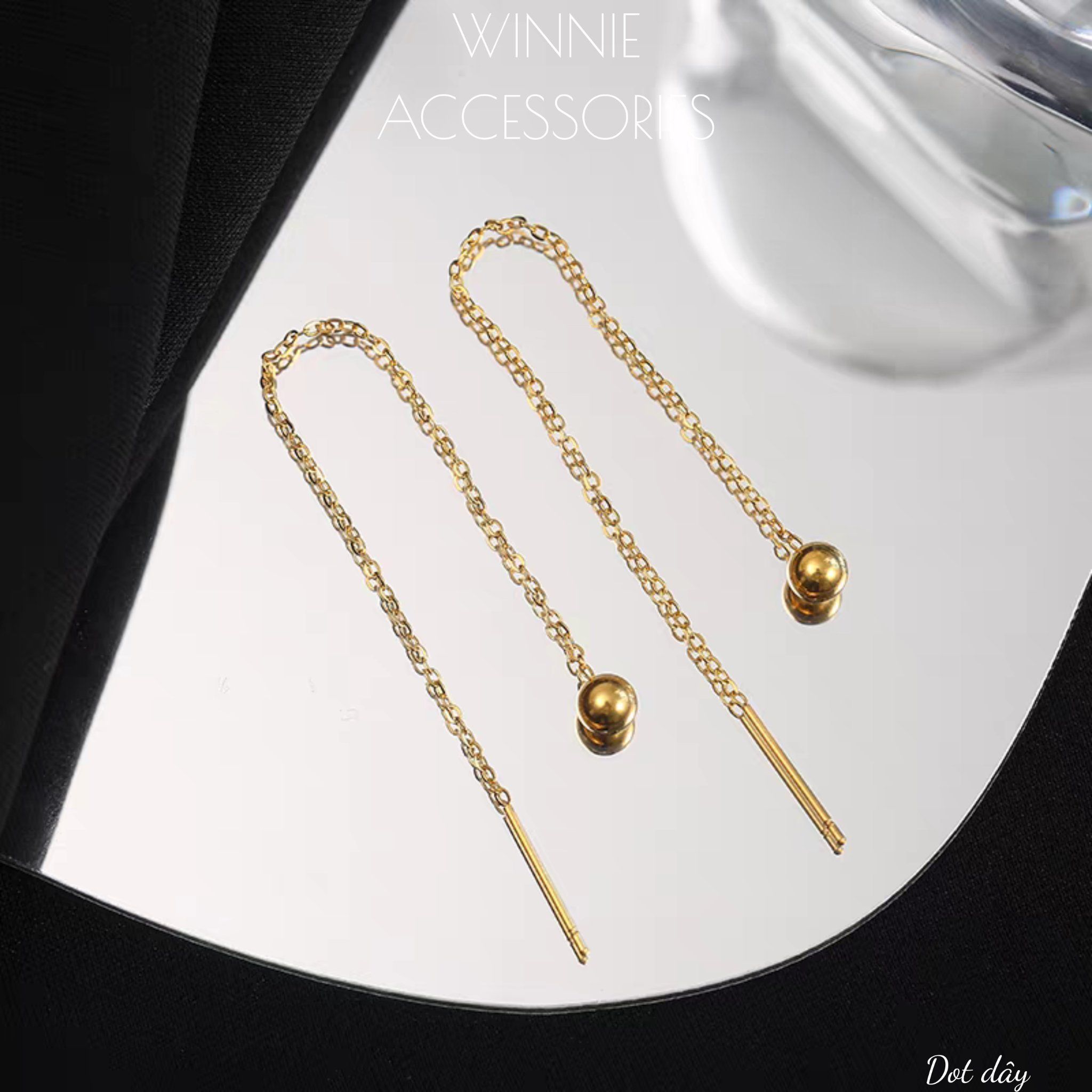  Hoa tai Titan Dot dây 