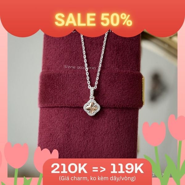  Charm Dây chuyền Bạc S925 Mira Luxe (ko kèm dây) 