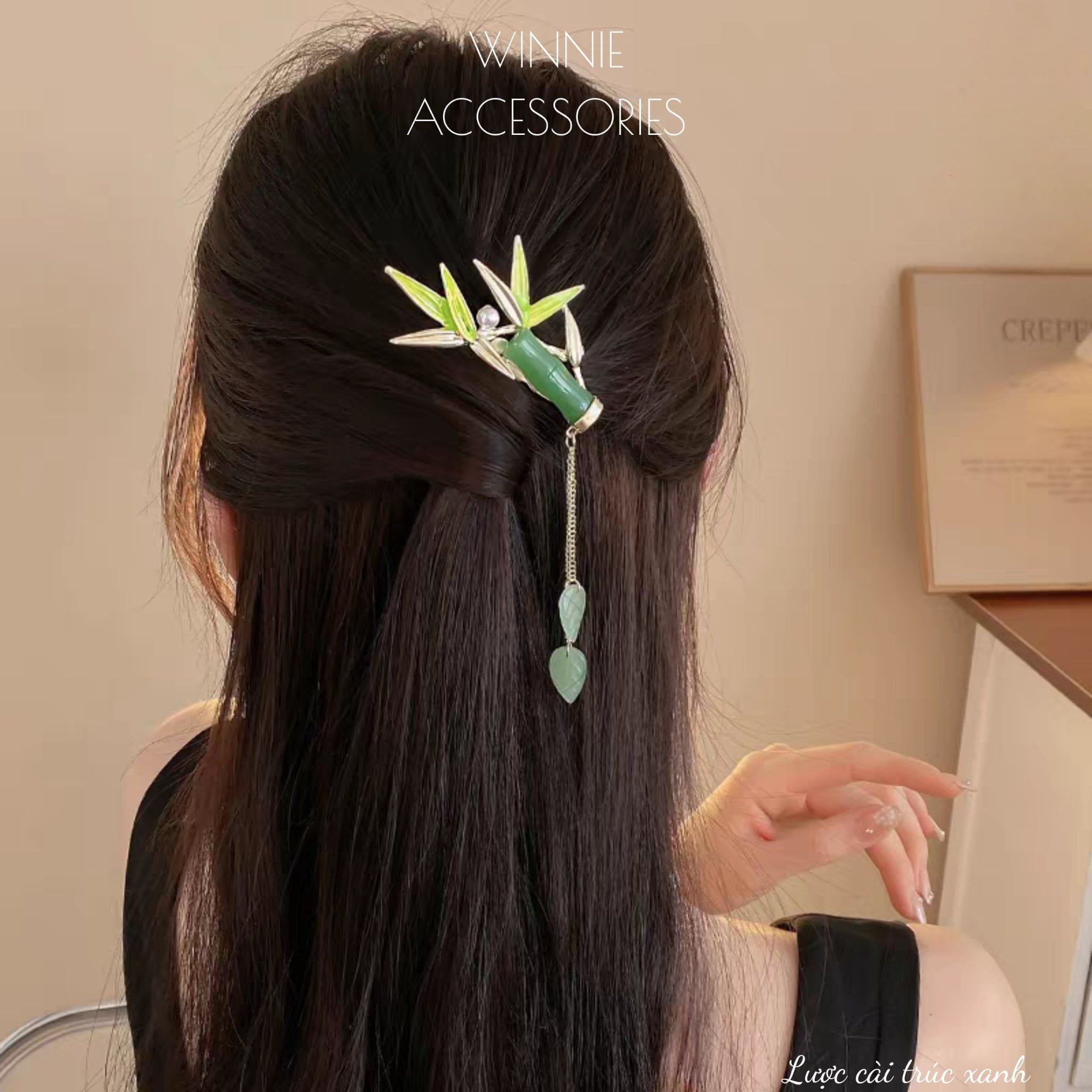  Lược cài Trúc Xanh 