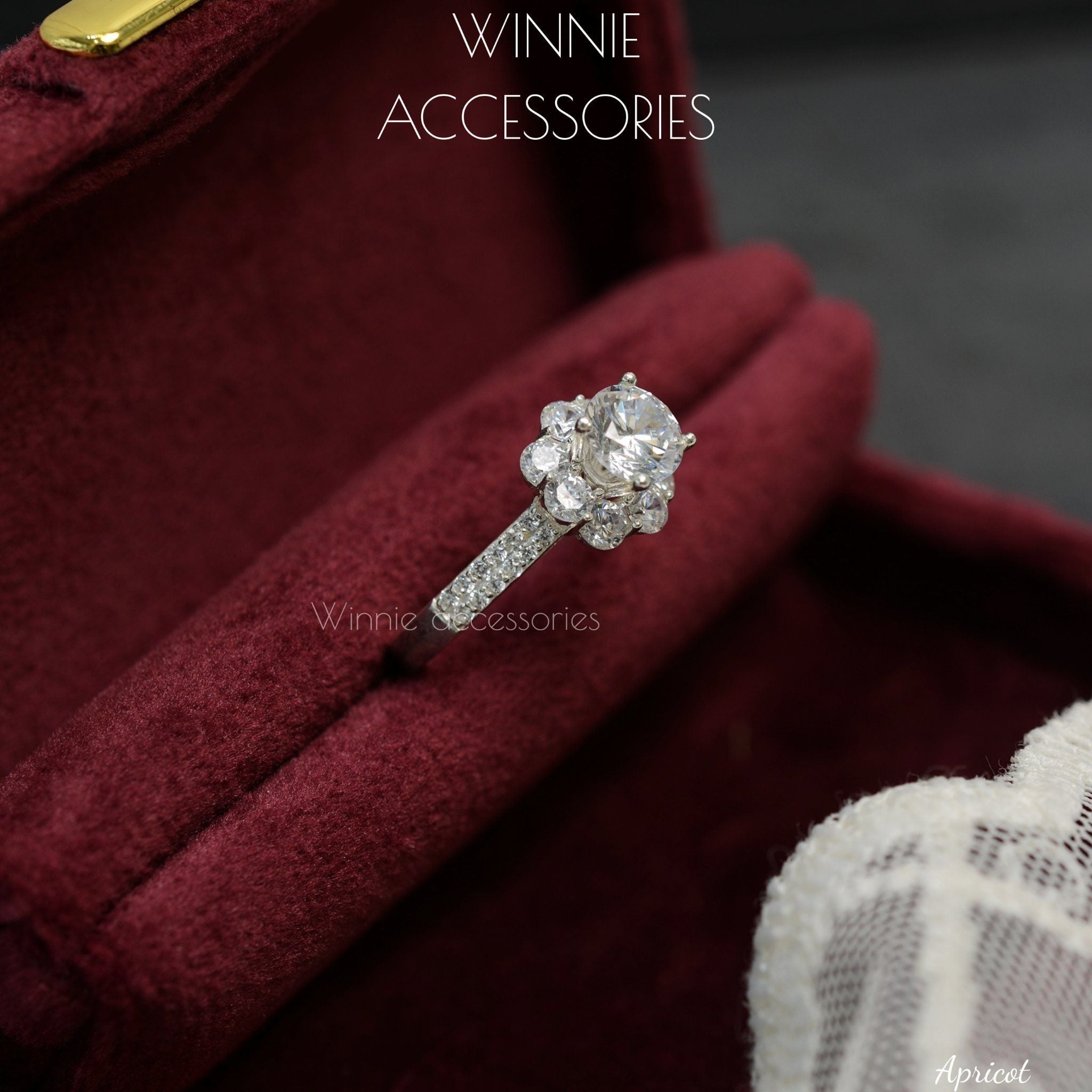  Nhẫn Bạc S925 Apricot 