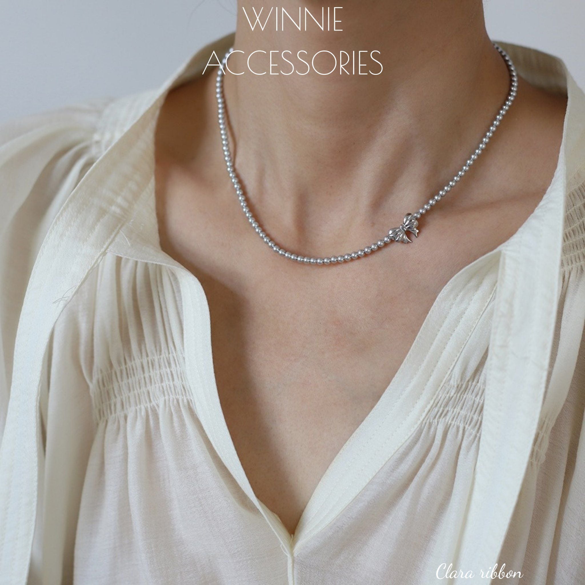  Dây chuyền Titan Clara Ribbon 