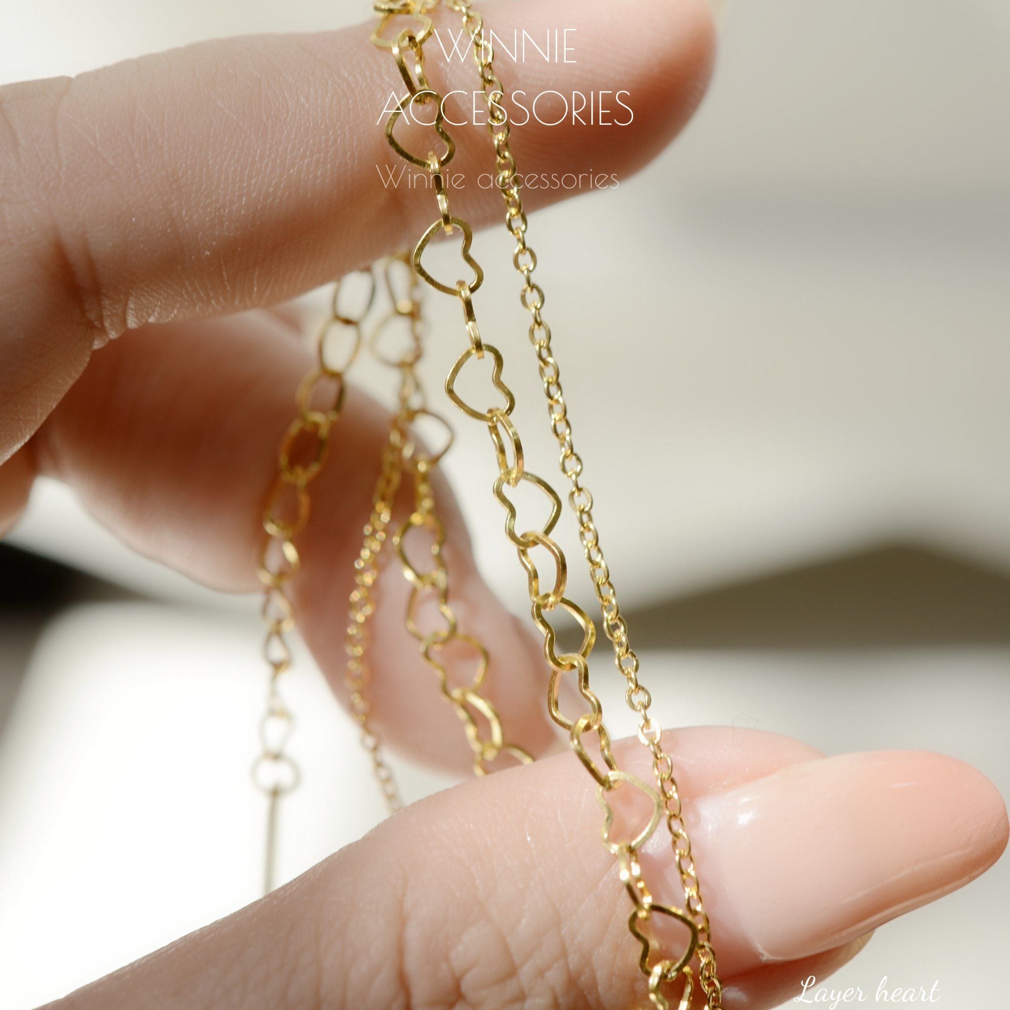  Lắc tay Titan Layer Heart 