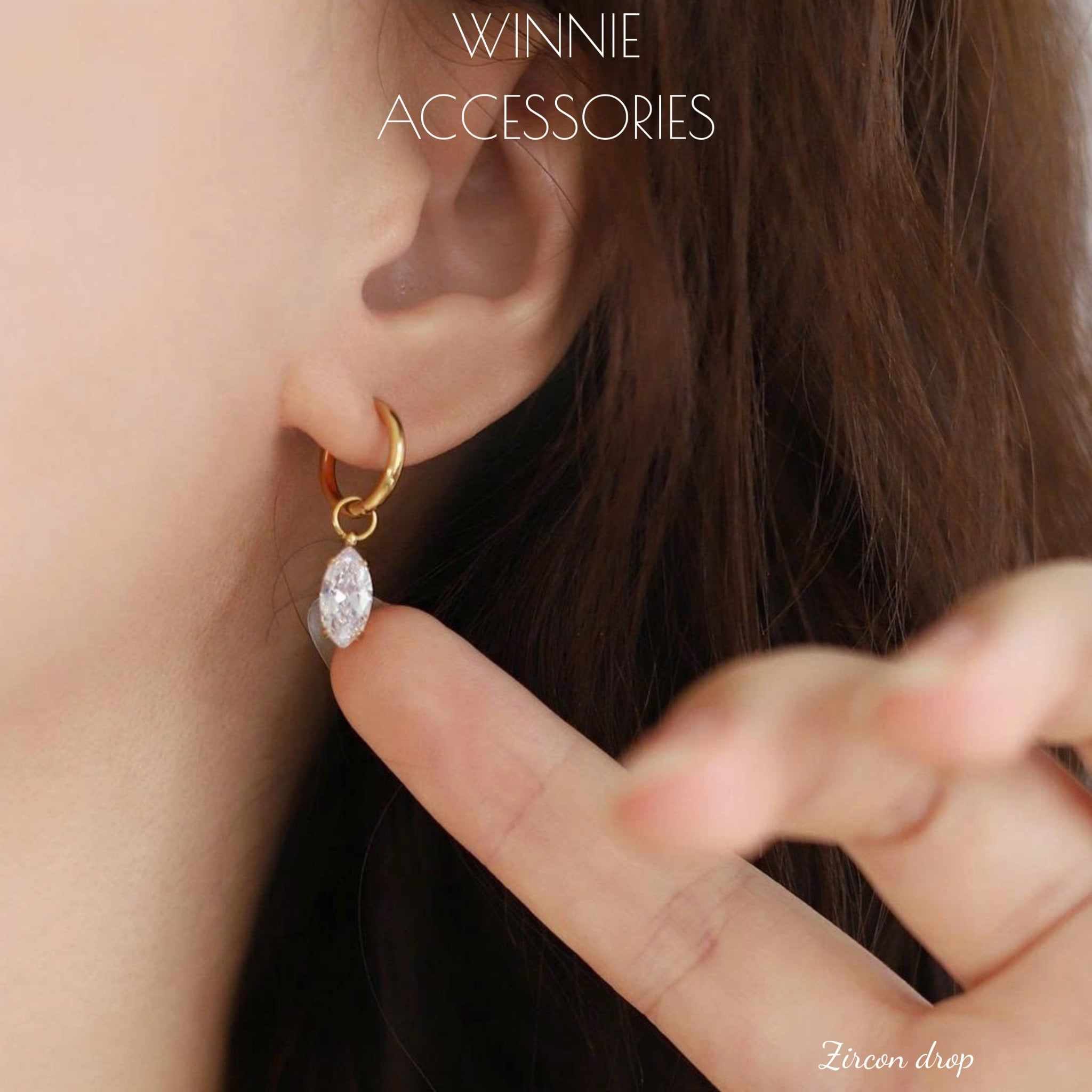  Hoa tai Titan Zircon Drop 