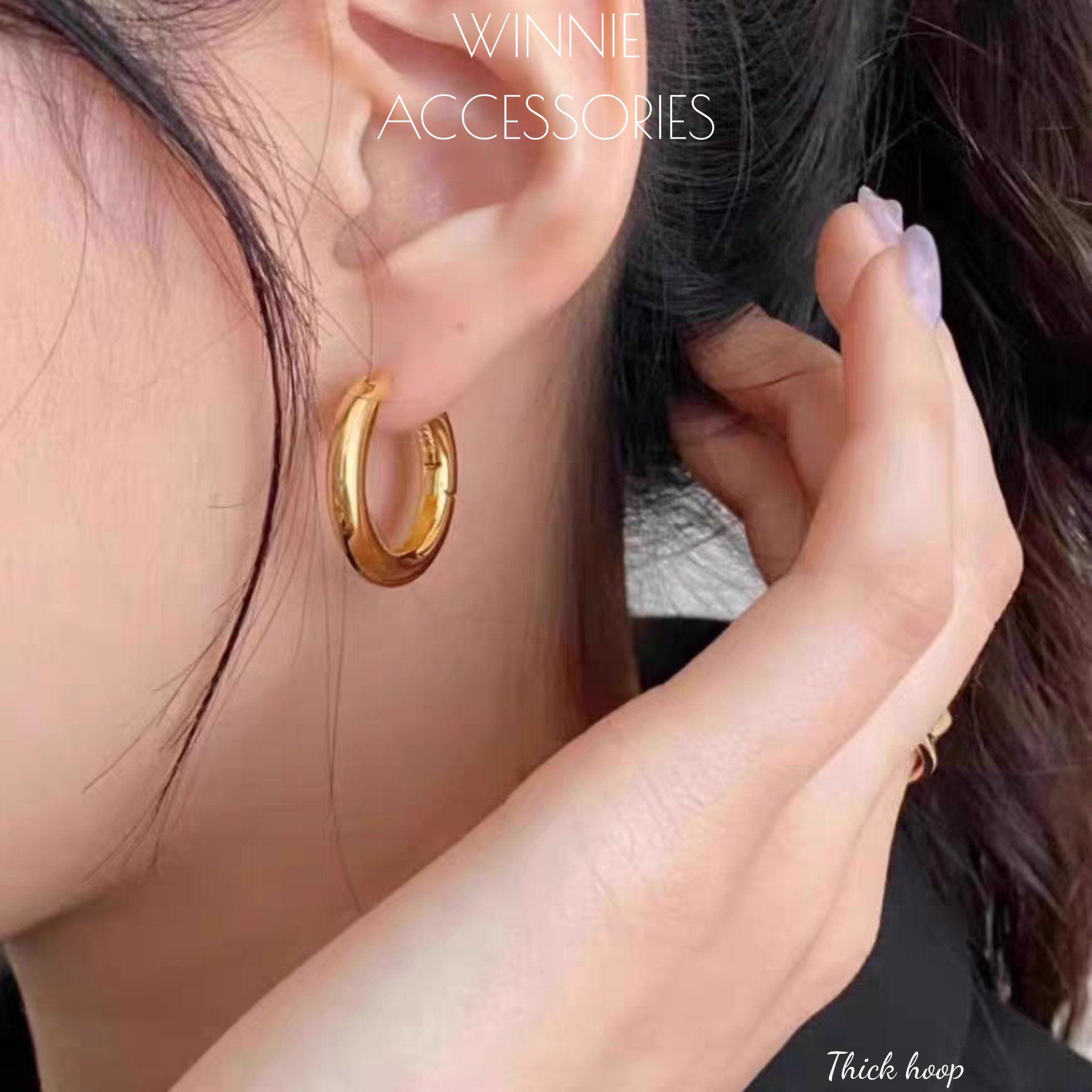  Hoa tai Titan Thick Hoop 