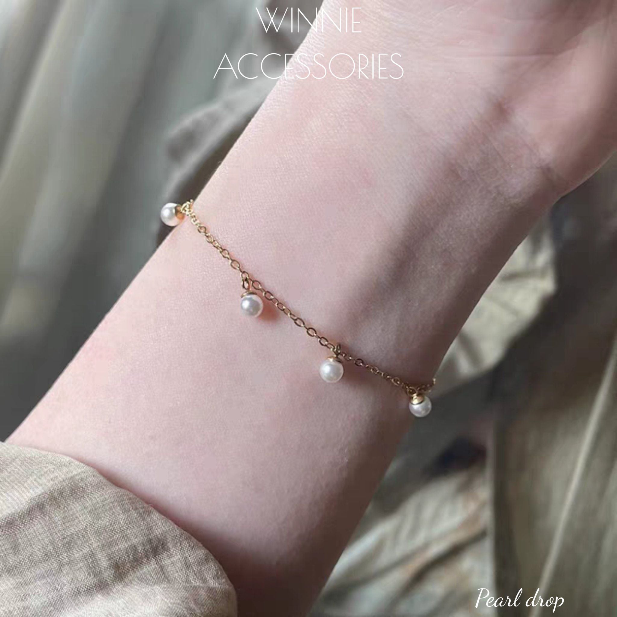  Lắc tay Titan Pearl Drop 