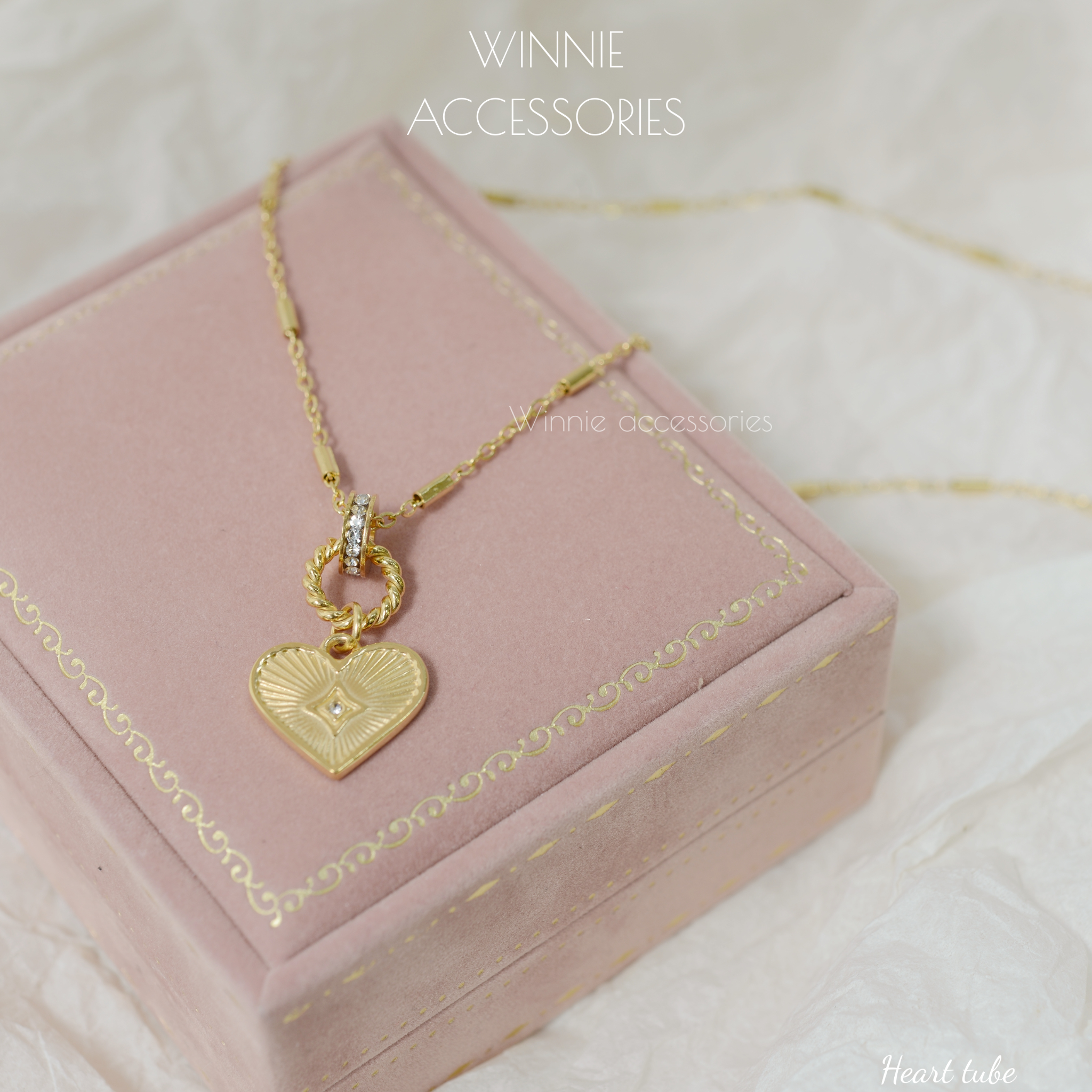  Dây chuyền Titan Heart tube 