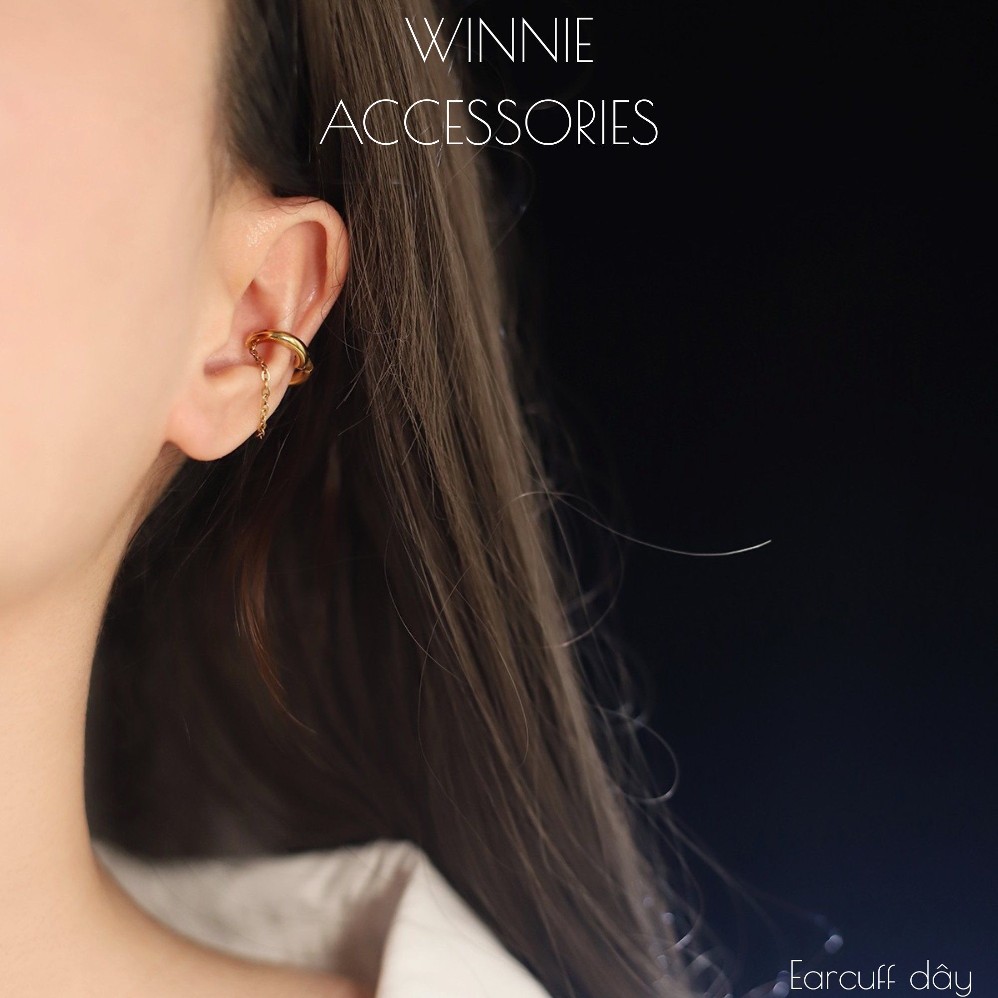  Hoa tai Titan Earcuff dây (1 chiếc) 