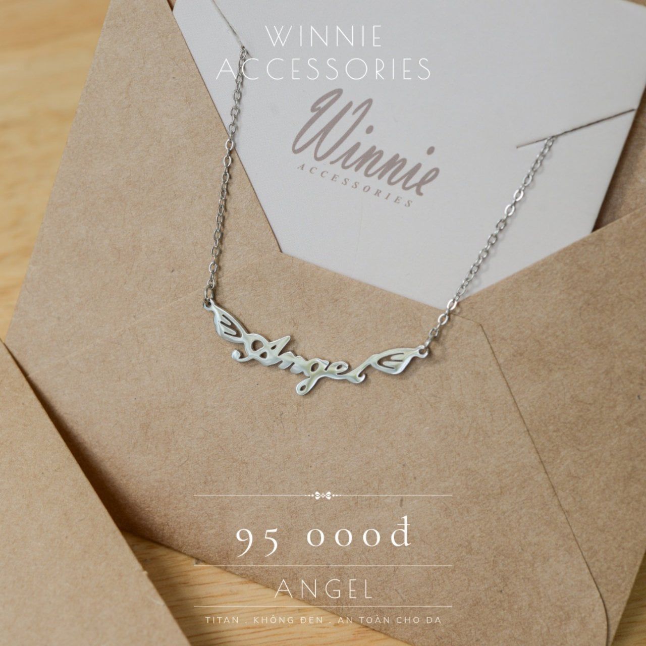  Dây chuyền titan Angel B 