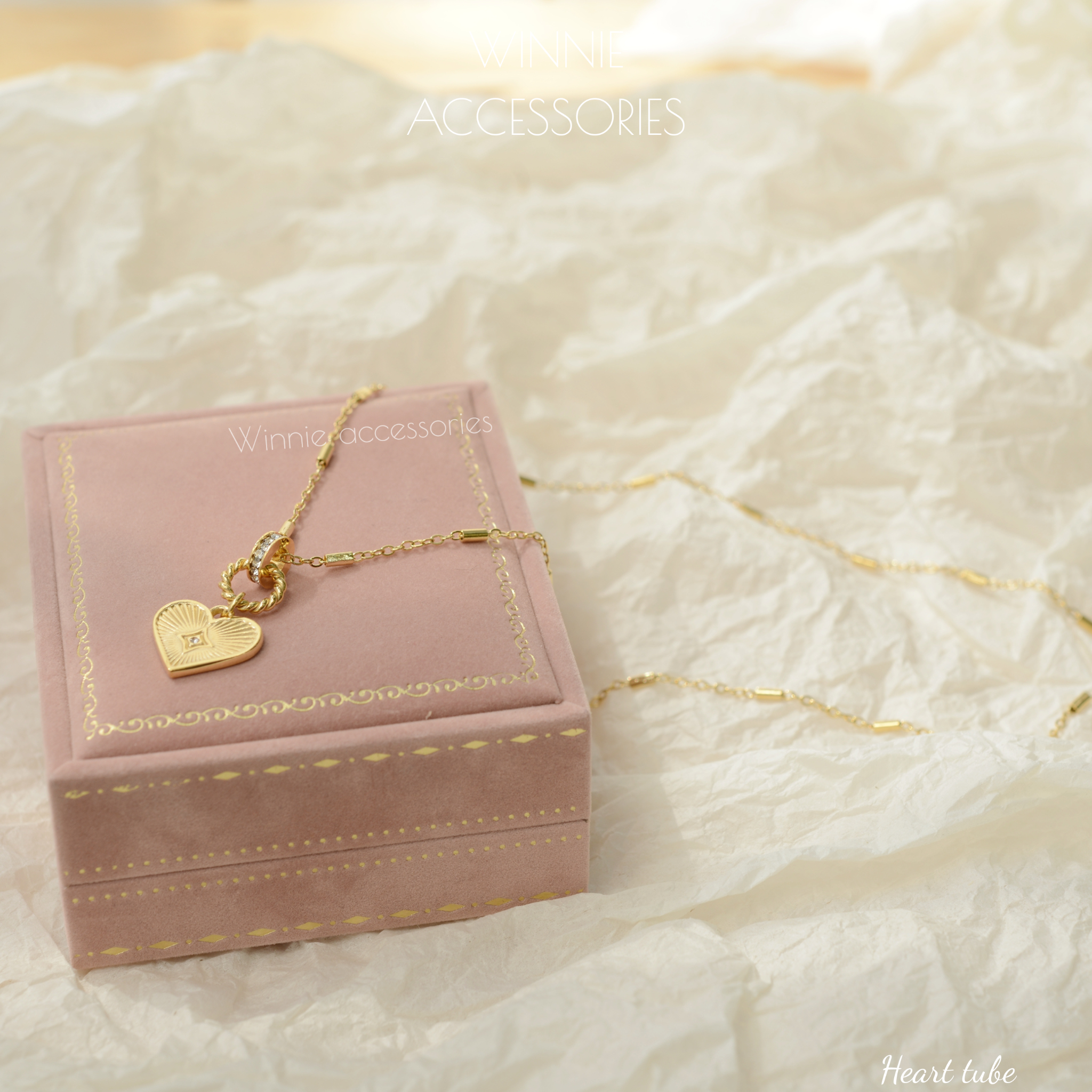  Dây chuyền Titan Heart tube 