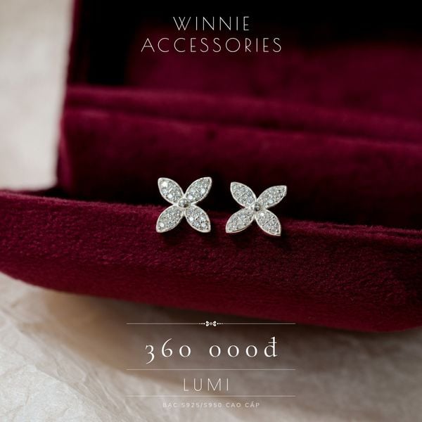  Hoa tai Bạc S925 Lumi 