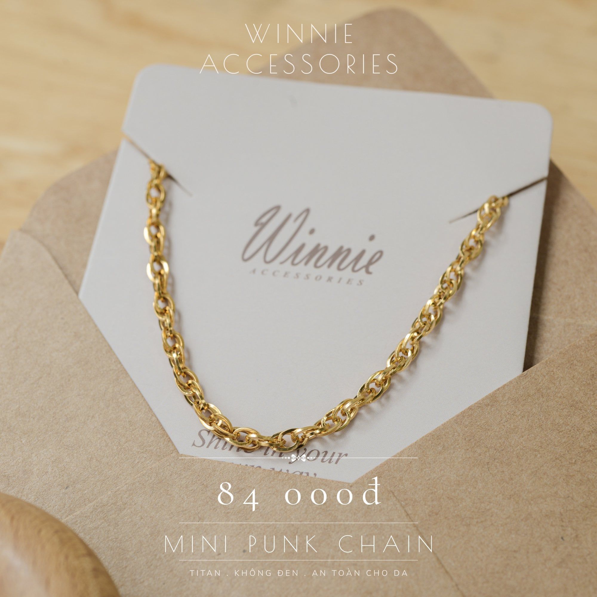  Lắc tay Titan Mini punk chain 