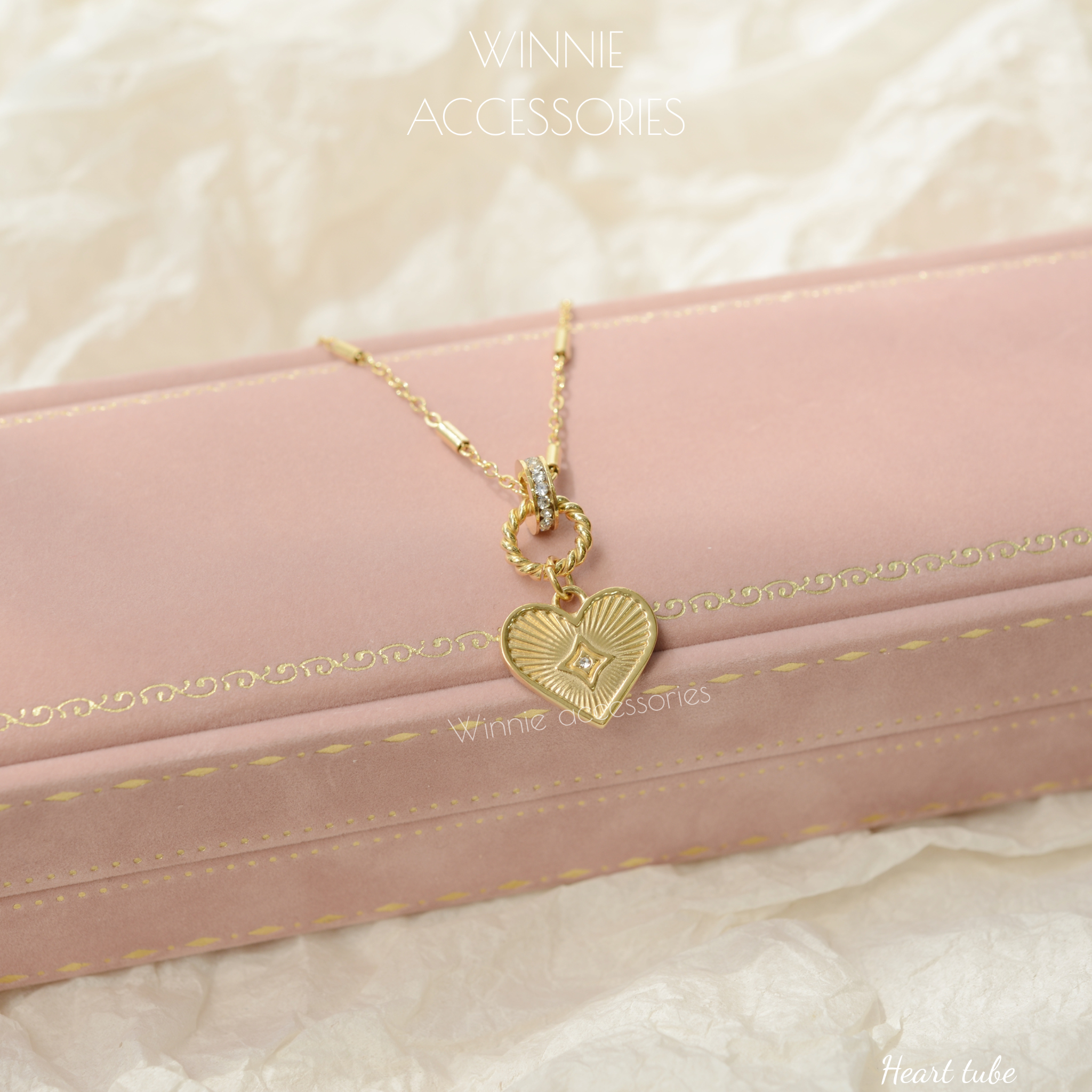  Dây chuyền Titan Heart tube 