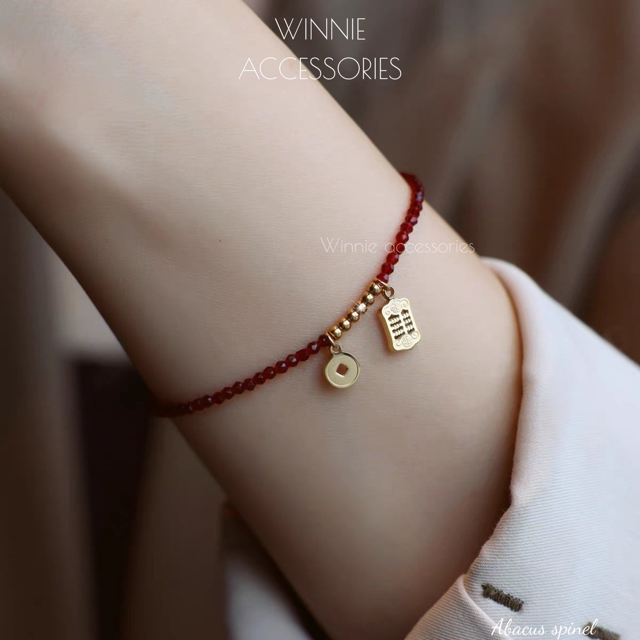  Lắc tay Titan Abacus Spinel 