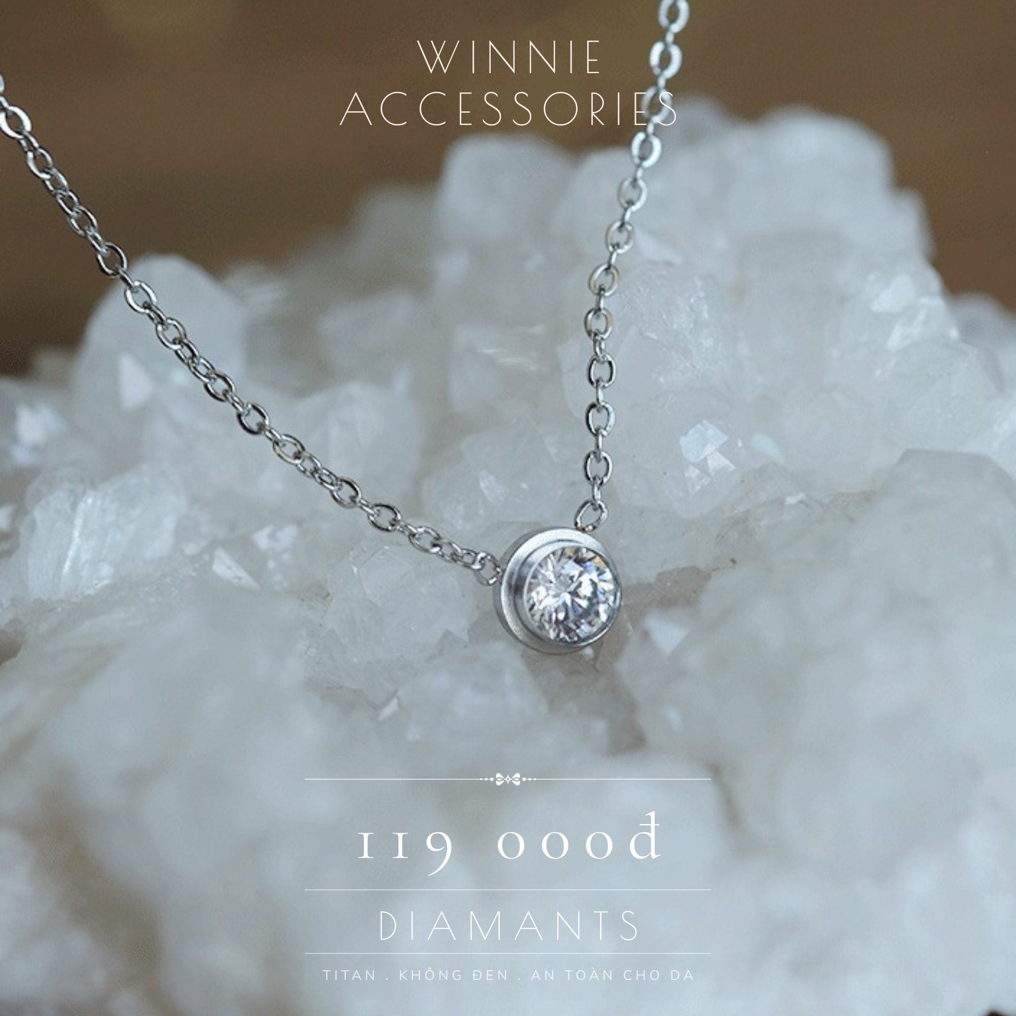  Dây chuyền Titan Diamants 