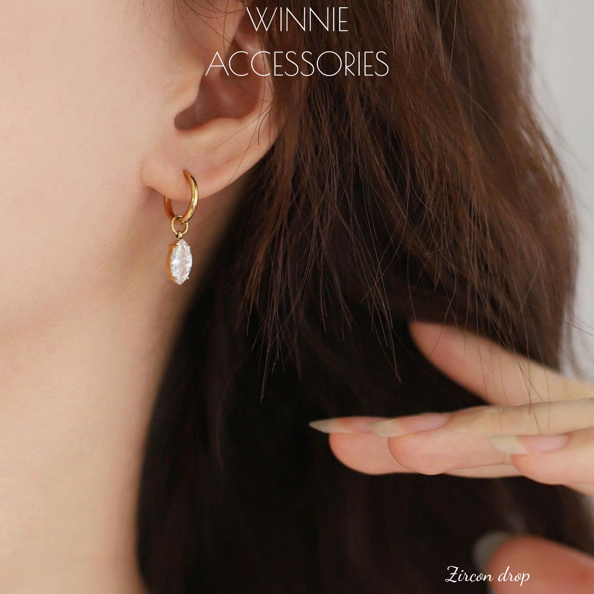  Hoa tai Titan Zircon Drop 