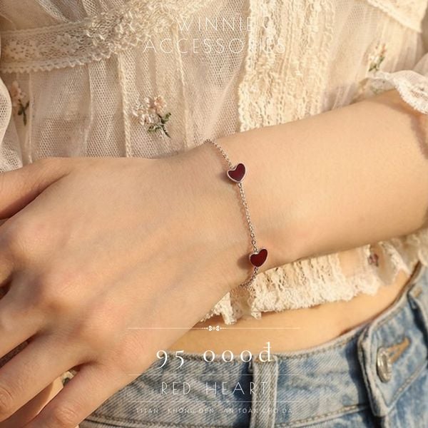  Lắc tay Titan Red Heart B 