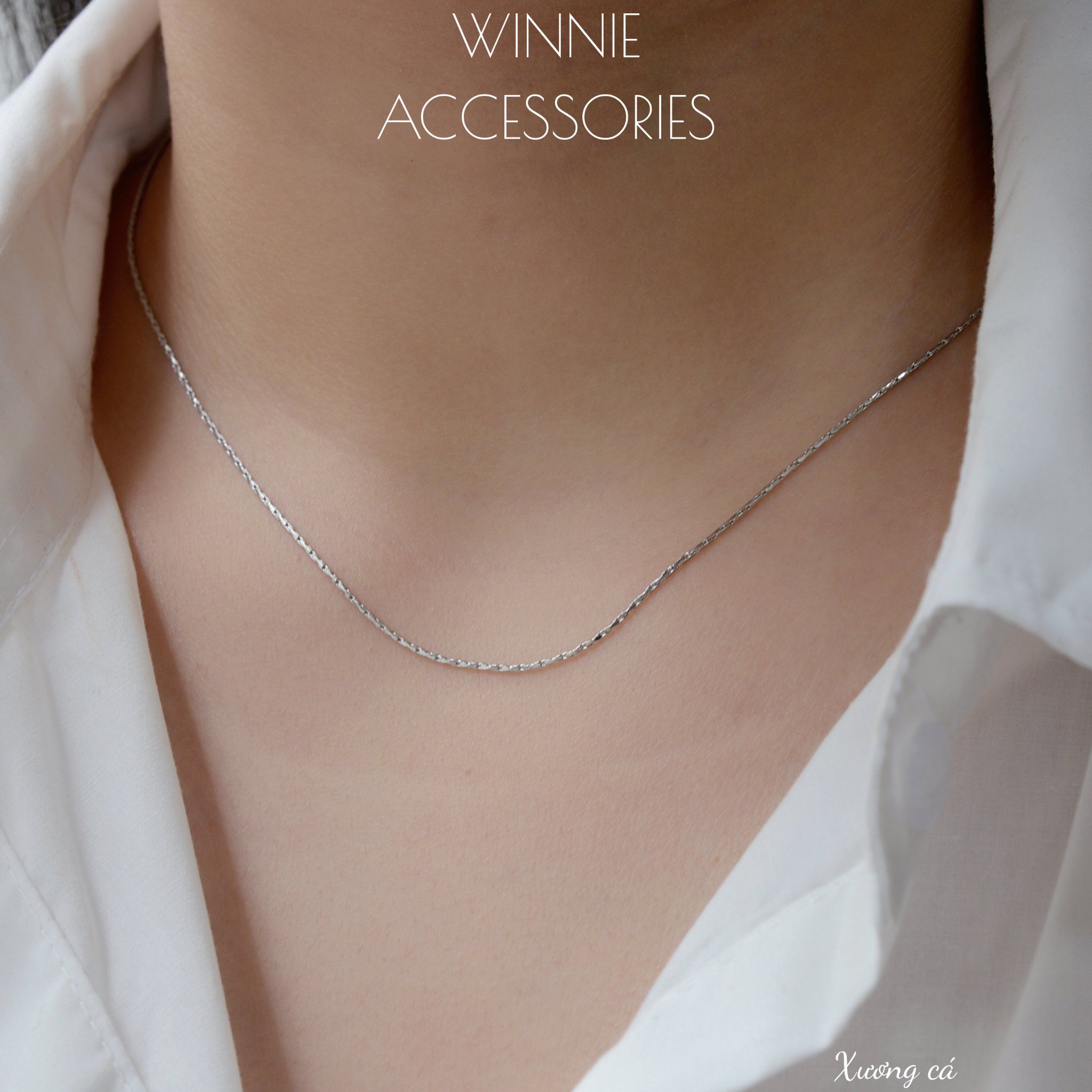  Dây chuyền Titan Xương cá trơn 