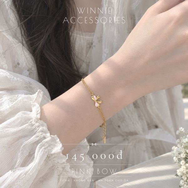  Lắc tay Titan Pink Bow 