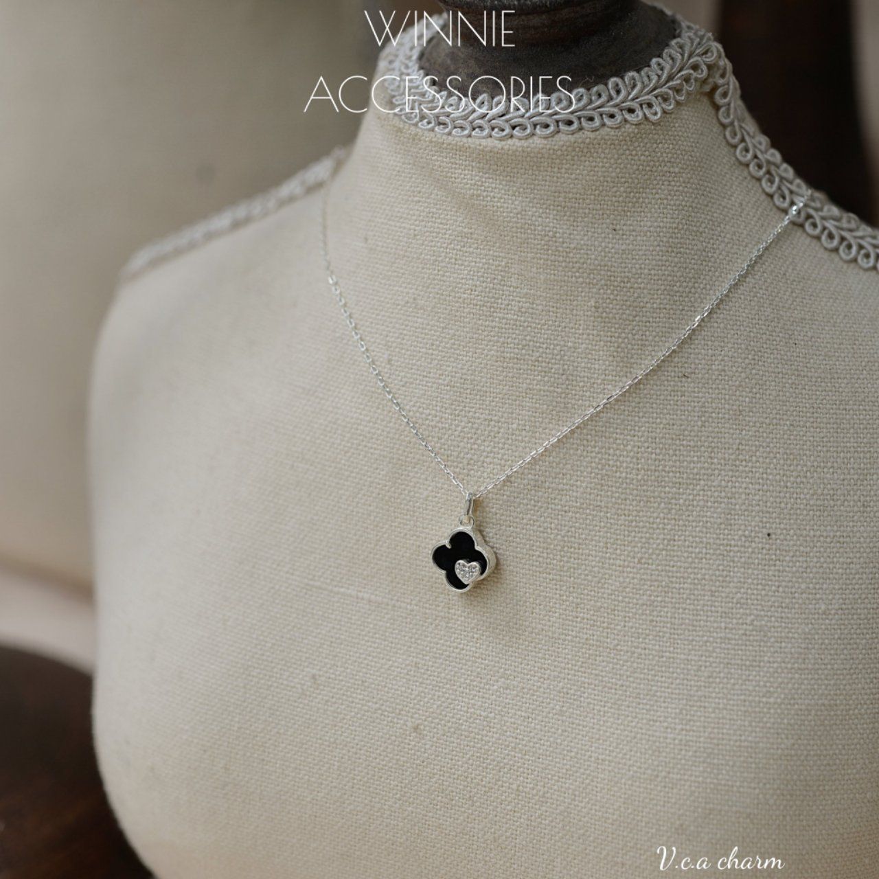  Dây chuyền bạc S925 VCA charm 