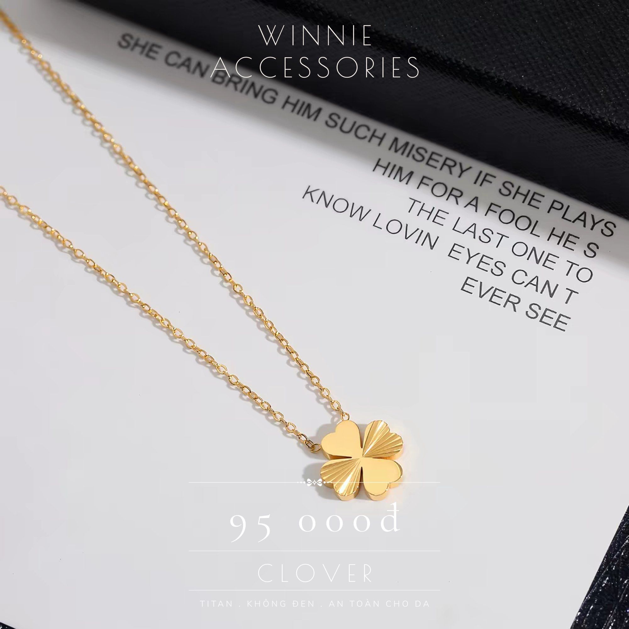  Dây chuyền titan Clover VG 