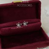  Hoa tai Bạc S925 Hoa cánh mỏng 