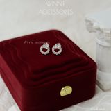  Hoa tai Bạc S925 Circle Star 