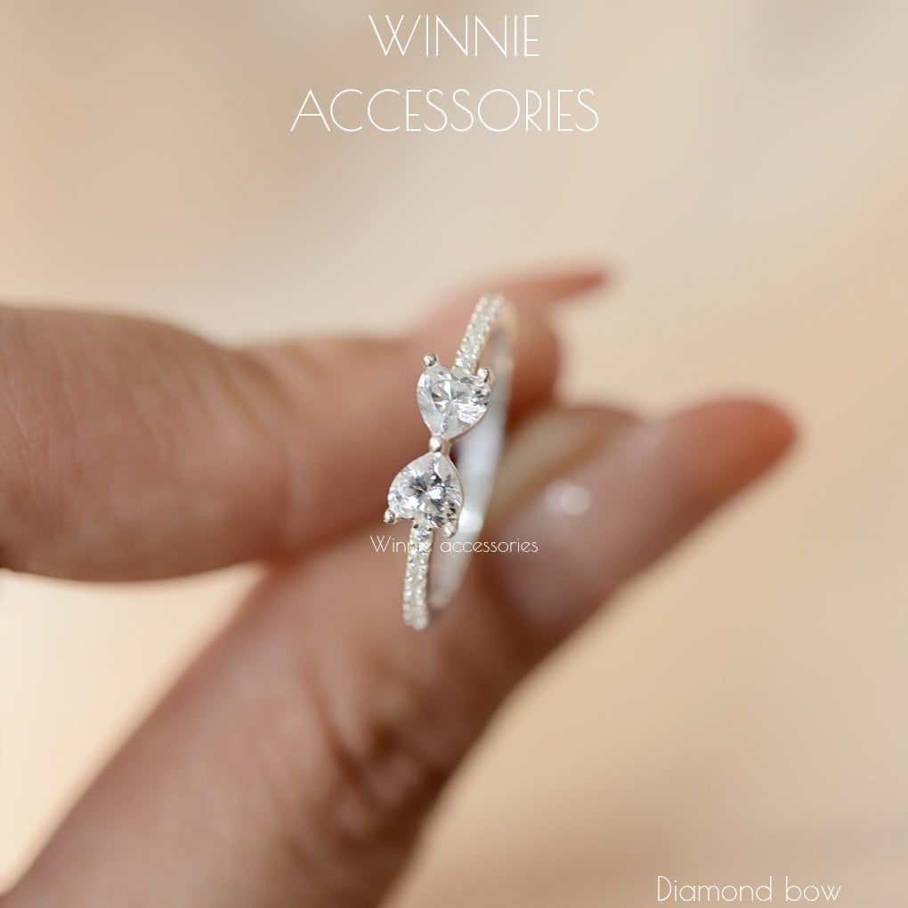  Nhẫn Bạc S925 Diamond Bow 