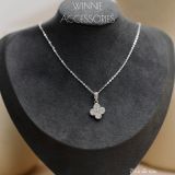  Dây chuyền Bạc S925 VCA Đá Tấm 