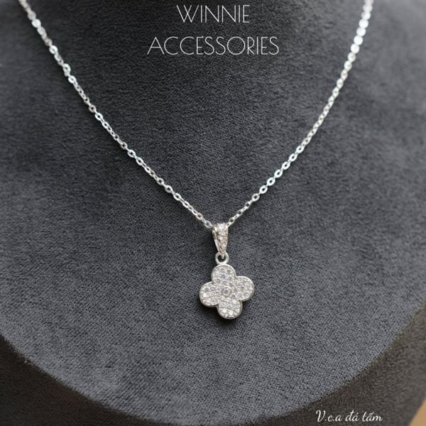  Dây chuyền Bạc S925 VCA Đá Tấm 
