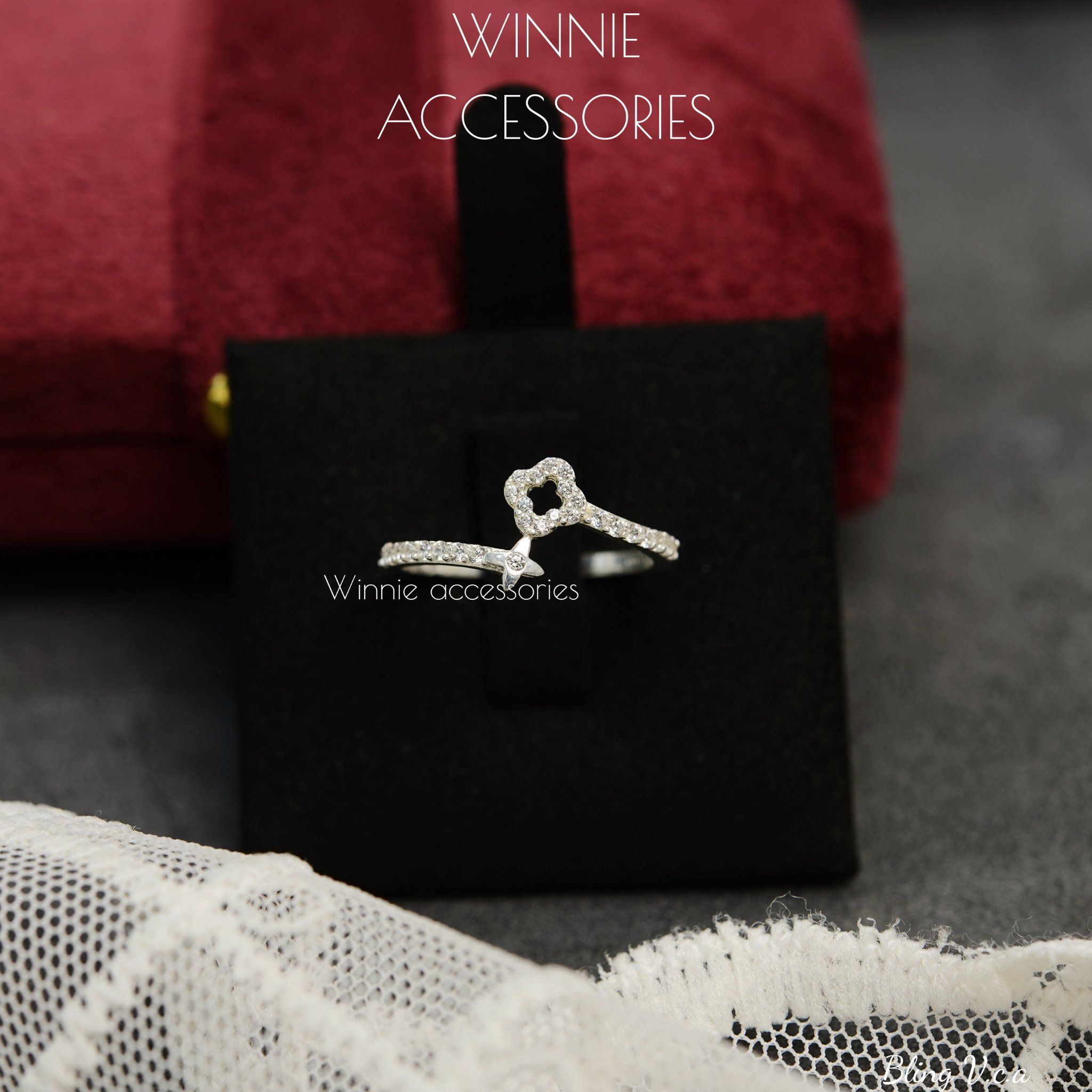  Nhẫn Bạc S925 Bling VCA 