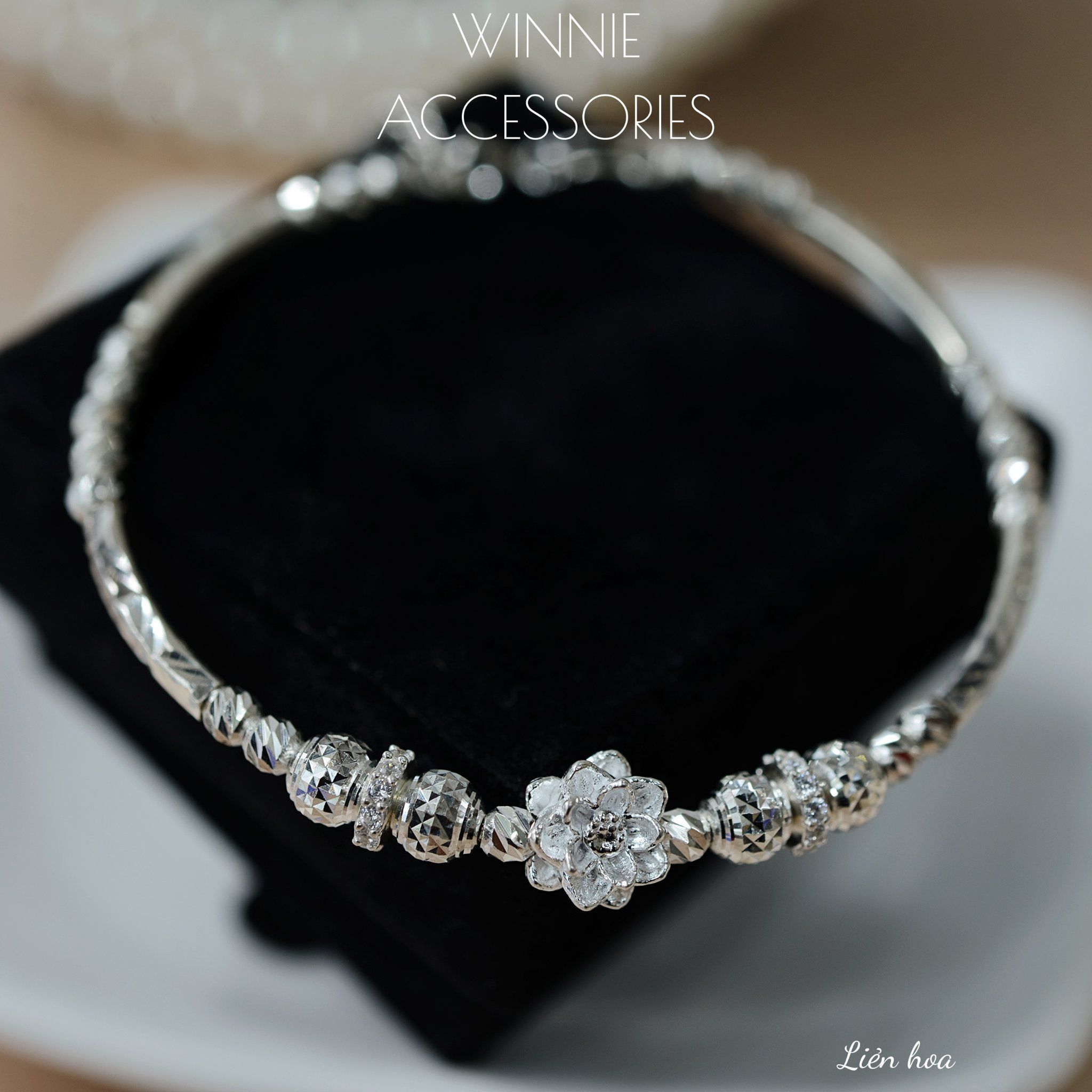  Vòng tay Bạc S925 Liên Hoa 