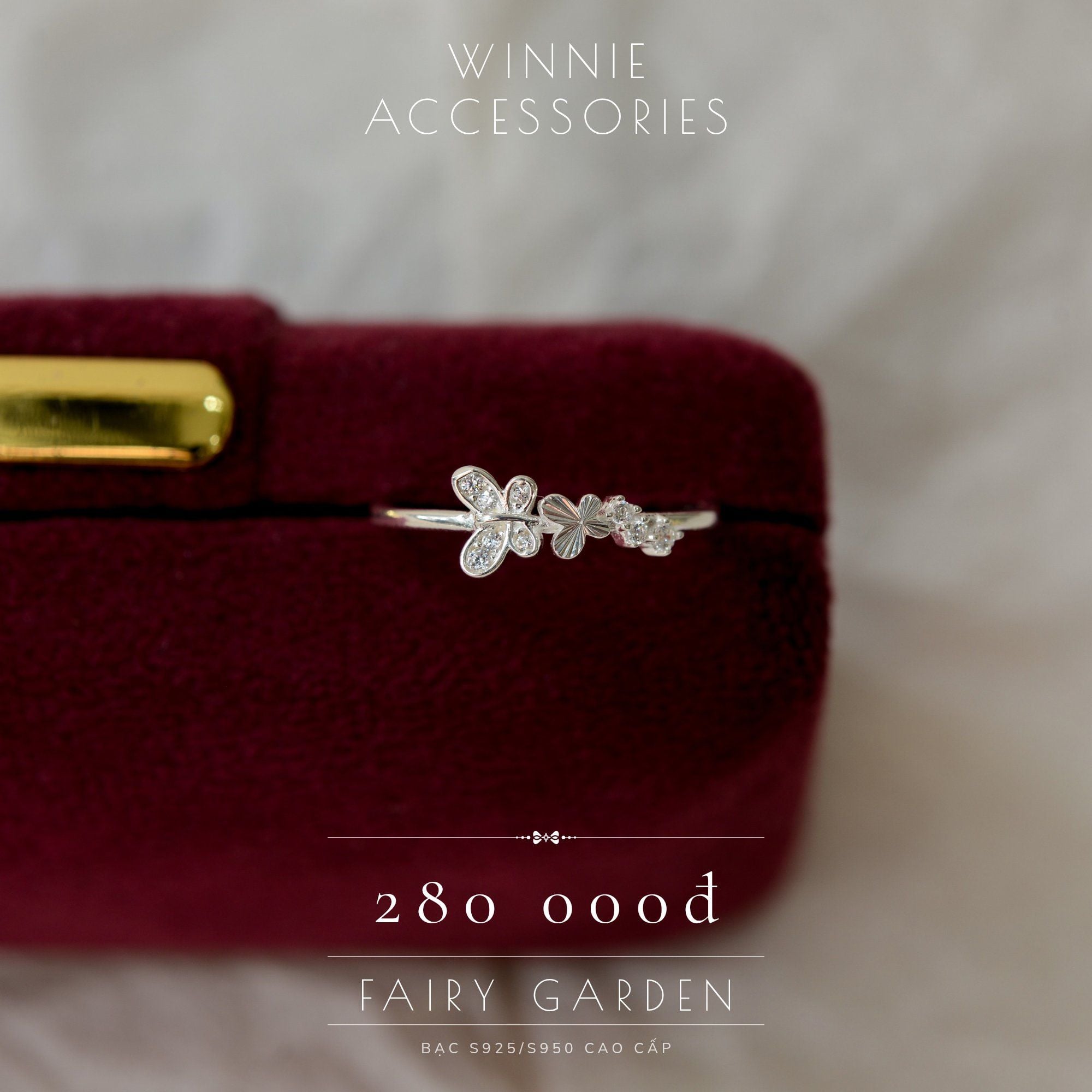  Nhẫn Bạc S925 Fairy Garden 