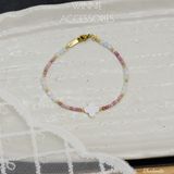  Lắc tay Titan Rhodonite (đá Tường Vi) 